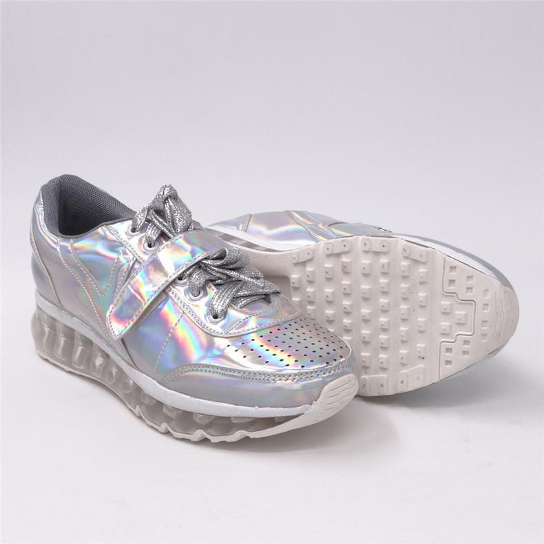 Iridescent Leather Sneaker by White Market