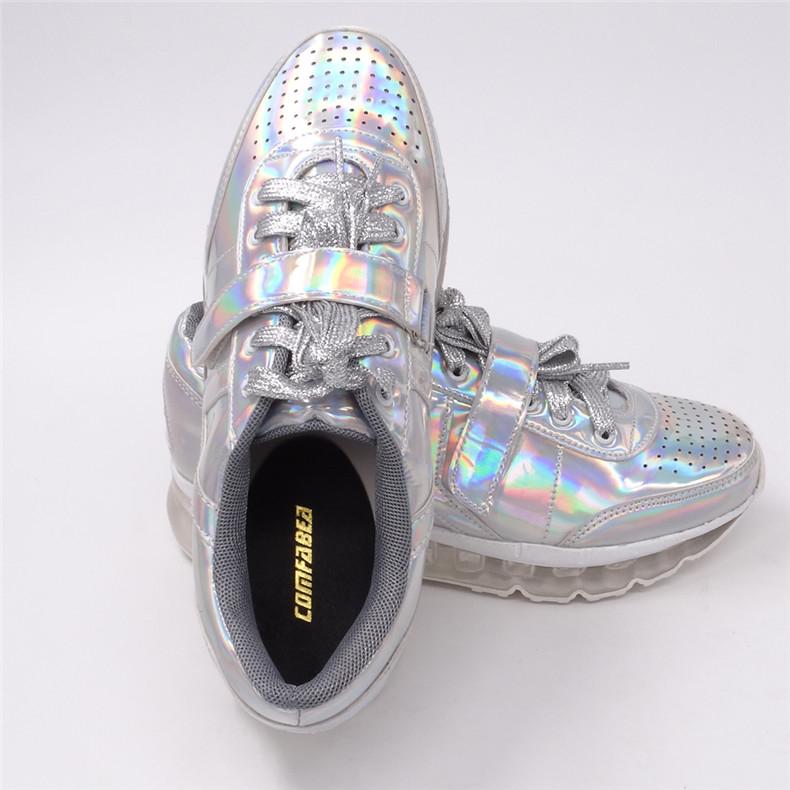 Iridescent Leather Sneaker by White Market