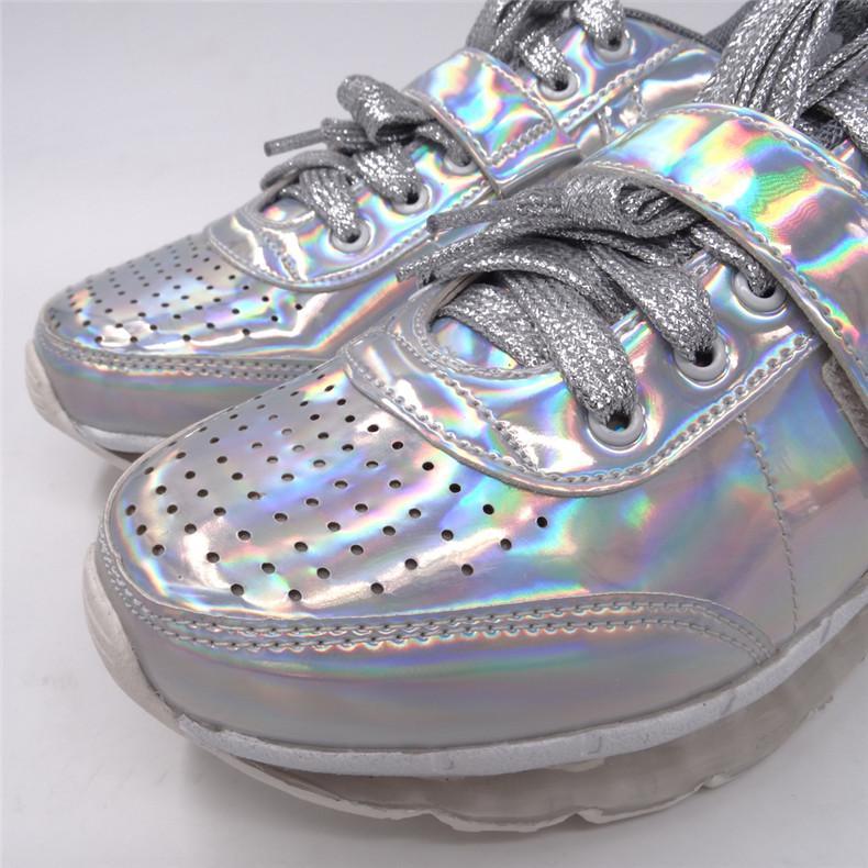 Iridescent Leather Sneaker by White Market