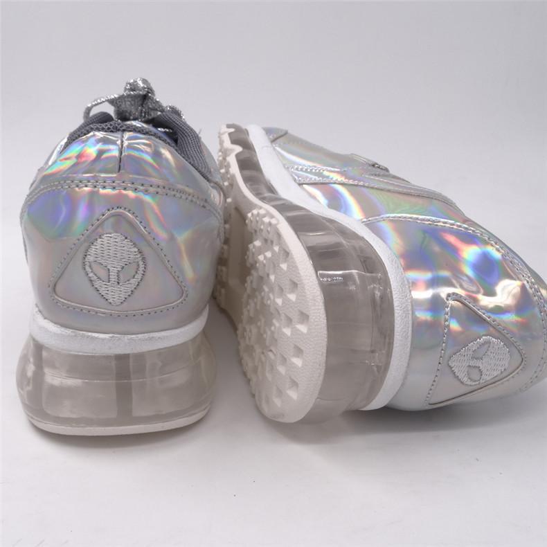 Iridescent Leather Sneaker by White Market