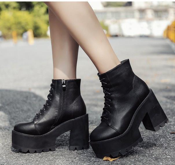 Classic Platform Boots by White Market