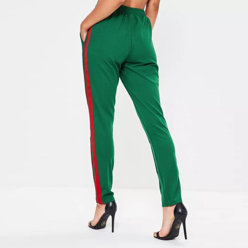 Green And Red Pleated Trousers by White Market