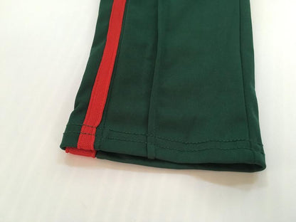 Green And Red Pleated Trousers by White Market