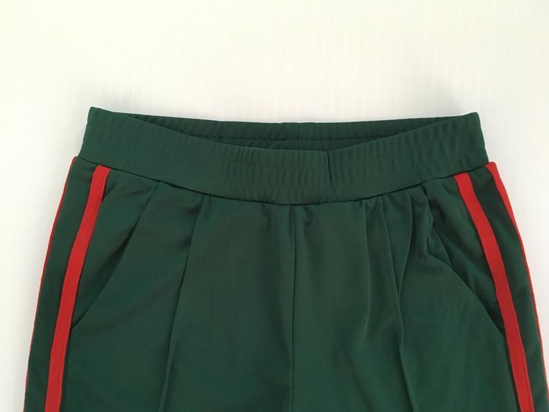 Green And Red Pleated Trousers by White Market