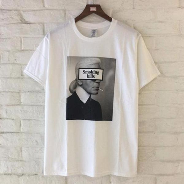 KARL "Smoking Kills" Tee by White Market