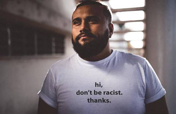 "Hi Don't Be Racist, Thanks" Tee by White Market