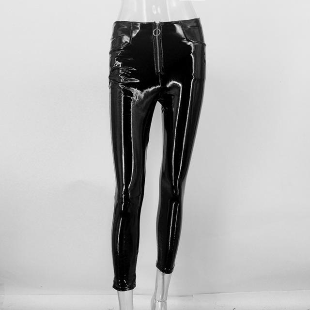 PU Leather Skinnies by White Market