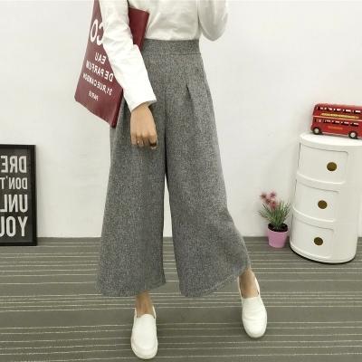 Wide Legged Wool Trousers by White Market