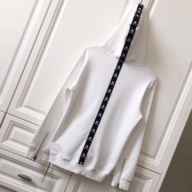 Skull Extended Stripe Hoodie by White Market