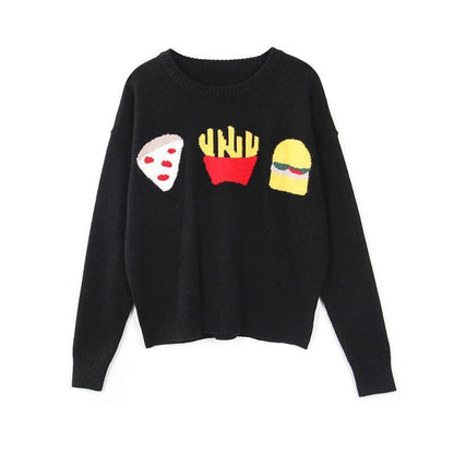 "Junk Food" Knitted Sweater by White Market