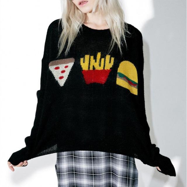 "Junk Food" Knitted Sweater by White Market