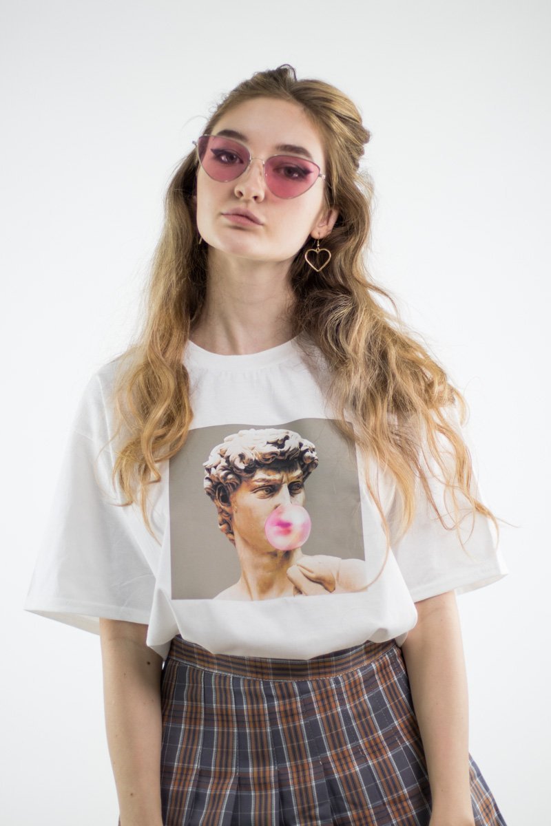 "Bubble Gum" Tee by White Market