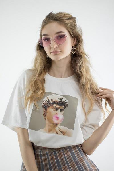 "Bubble Gum" Tee by White Market