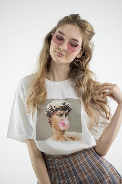 "Bubble Gum" Tee by White Market