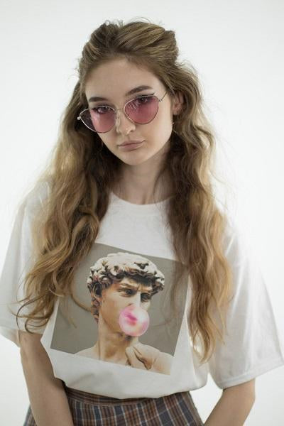 "Bubble Gum" Tee by White Market