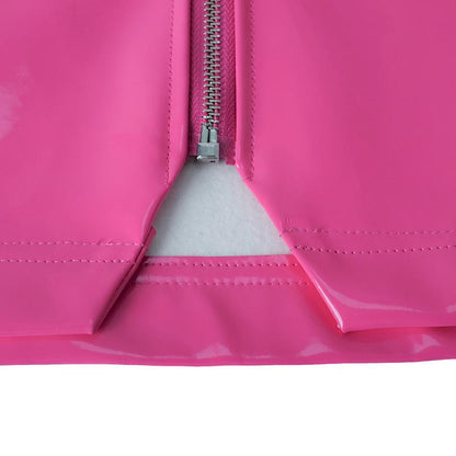 Pink PU Leather Skirt by White Market