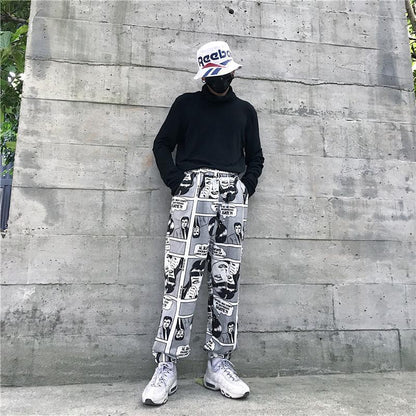 "Why Can't My Boyfriend Skate" Comic Trousers by White Market