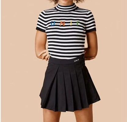 Knitted Sporty Striped Top by White Market