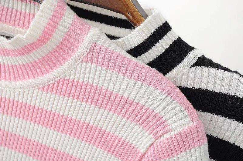 Knitted Sporty Striped Top by White Market