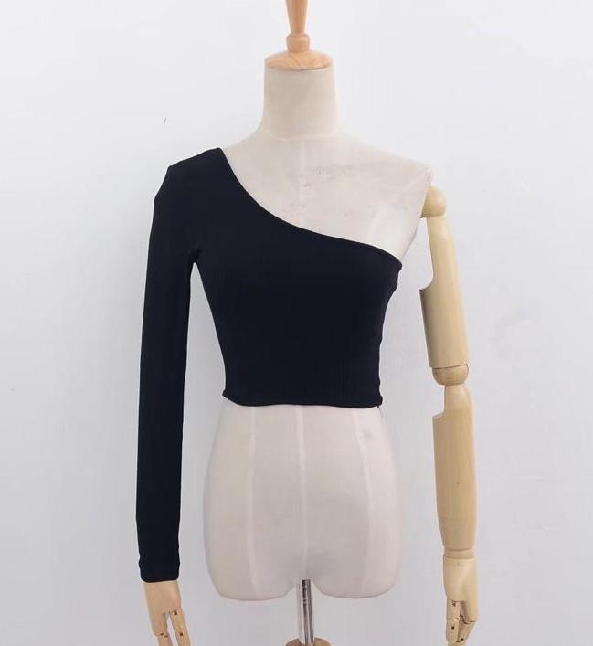 One Shoulder Top by White Market