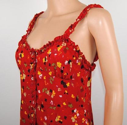 Red Floral Dress by White Market