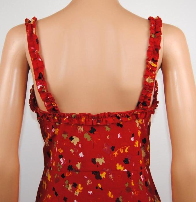 Red Floral Dress by White Market