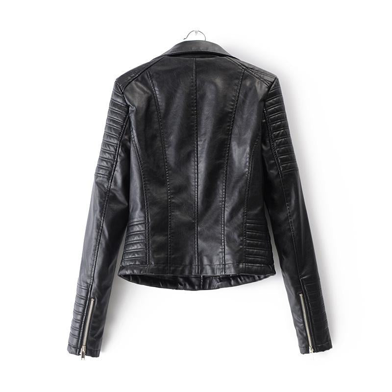 Classic Leather Motorcycle Jacket by White Market