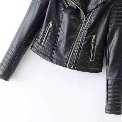 Classic Leather Motorcycle Jacket by White Market