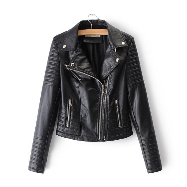 Classic Leather Motorcycle Jacket by White Market