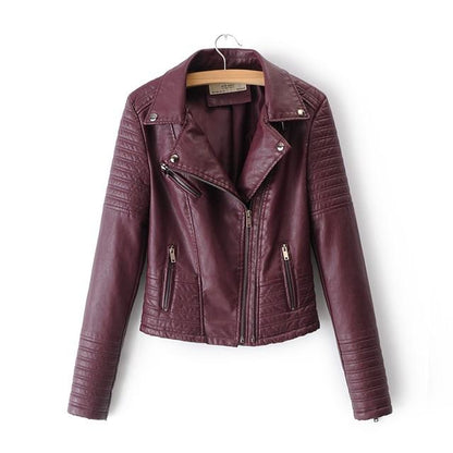 Classic Leather Motorcycle Jacket by White Market