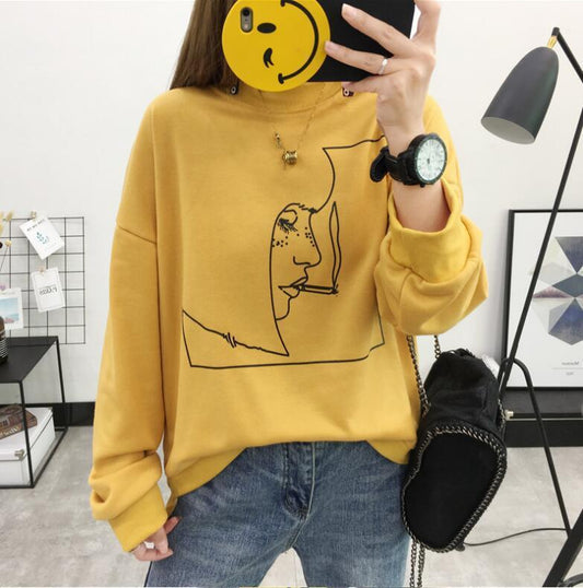 "Smoking Portrait" Sweater by White Market