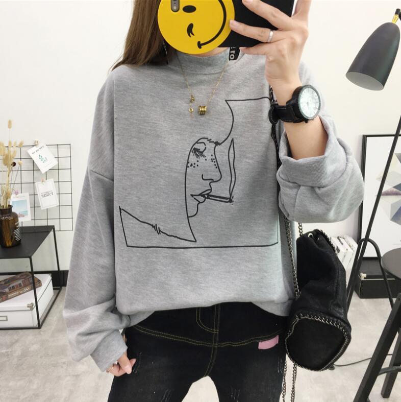 "Smoking Portrait" Sweater by White Market