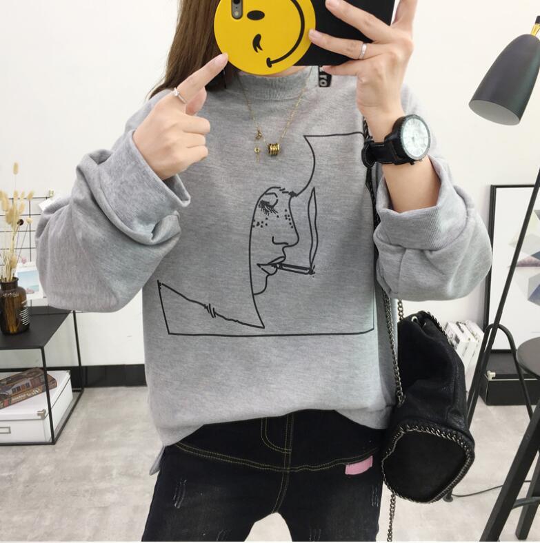 "Smoking Portrait" Sweater by White Market