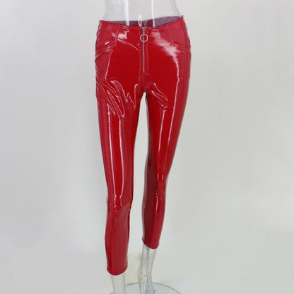 PU Leather Skinnies by White Market