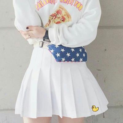 Rubber Ducky Embroidered Skirt by White Market