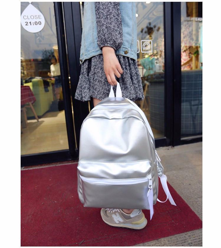 Silver & Pink Holographic Backpack by White Market