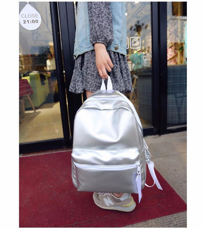 Silver & Pink Holographic Backpack by White Market