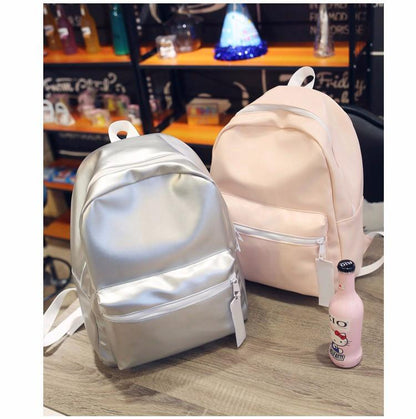 Silver & Pink Holographic Backpack by White Market