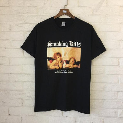 "Smoking Angels" Tee by White Market