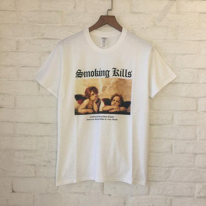 "Smoking Angels" Tee by White Market