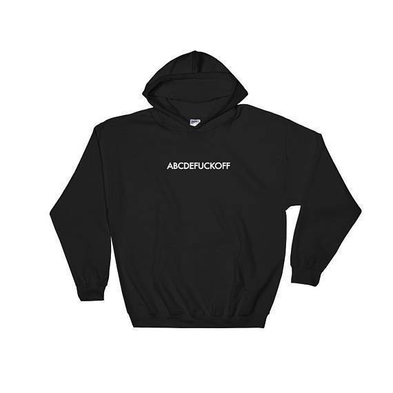 "Abcdefuckoff" Hoodie by White Market