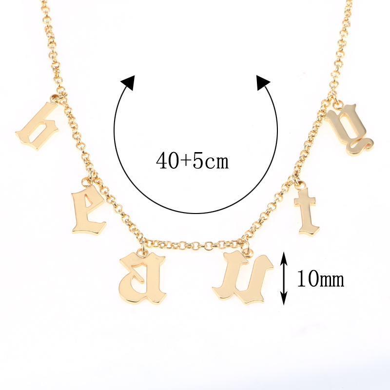 Old English Necklaces (12 Characters) by White Market