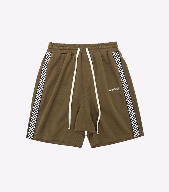 Checkered Striped Shorts by White Market