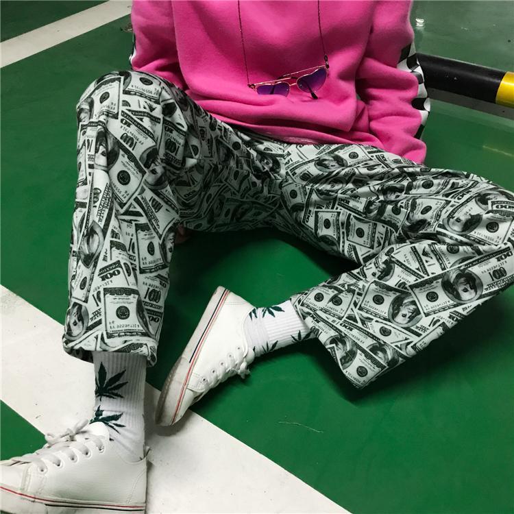 Dollar Bill Trousers by White Market