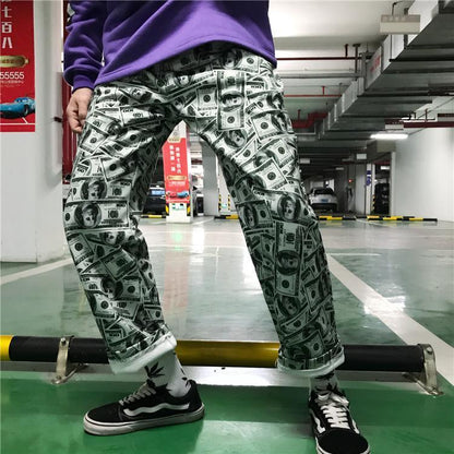 Dollar Bill Trousers by White Market