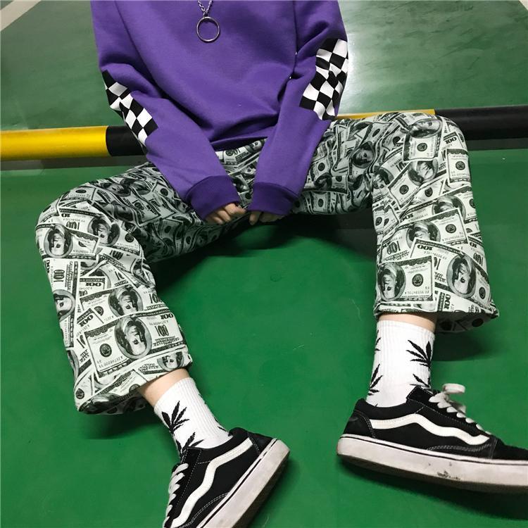 Dollar Bill Trousers by White Market