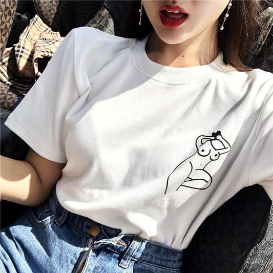 "Nude" Tee by White Market