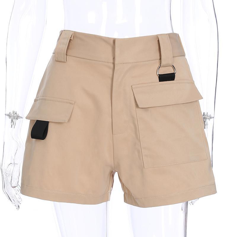 Khaki Cargo Shorts by White Market