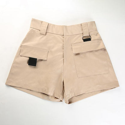 Khaki Cargo Shorts by White Market