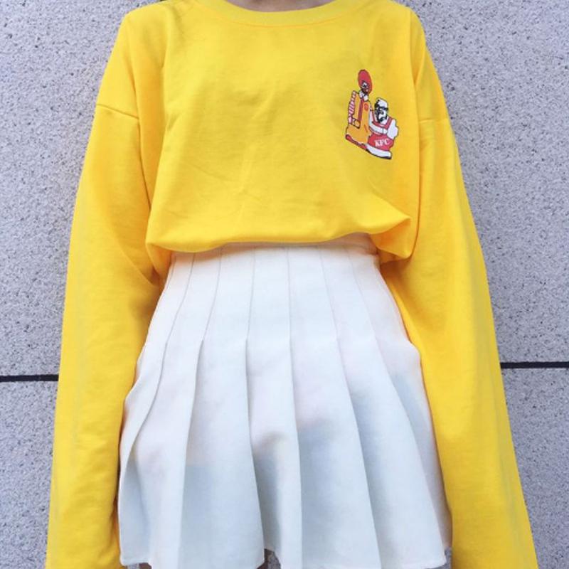 "McDonald KFC" Long Sleeve Tee by White Market